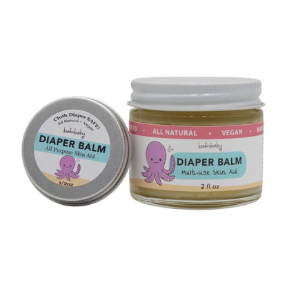 Diaper Balm by Balm Baby – Natural Organic Diaper Rash Cream & Multipurpose Baby Skin Ointment with Organic Calendula, Vegan - Soothing, Healing, Moisturizing – Newborn Cradle Cap