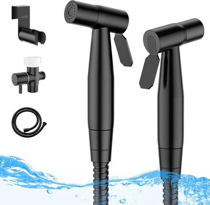 Arofa Handheld Bidet Sprayer for Toilet - 2 Pack Bidets Faucet for Existing Toilets Cloth Diaper Jet Sprayer, Stainless Steel Muslim Shower with Bidet Hose for Feminine Wash