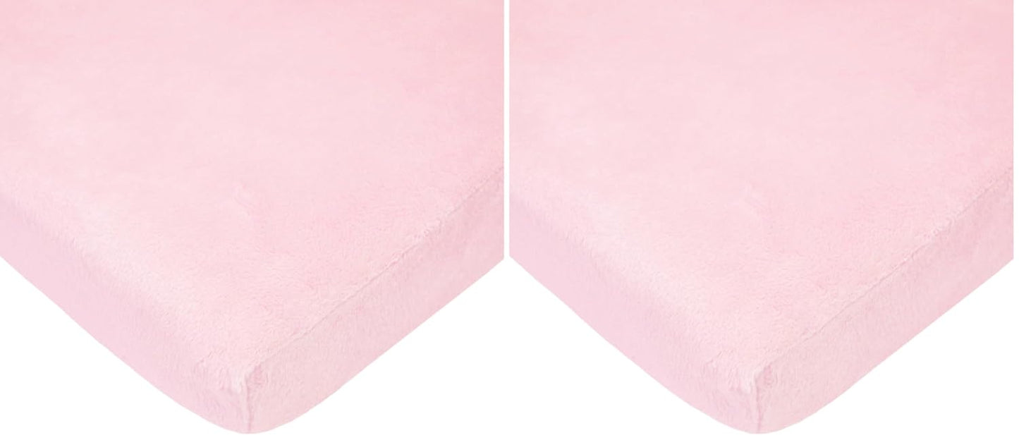 American Baby Company Heavenly Soft Chenille Fitted Pack N Play Playard Sheet 27" x 39", Warm and Cozy Chenille Pack and Play Sheet, White, for Boys and Girls, Fits Most Mini Crib Mattresses