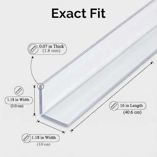 Clear Corner Protectors – Self-Adhesive Baby Proofing Safety Bumpers for Walls, Furniture, Cabinets & Desks – Freely Spliced to Meet Your Needs(4PCS, 3x40.6cm/1.18x16in)