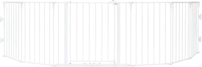 Regalo Safety 56"-130" Super Wide Baby Gate & Play Yard, 2-in-1 Adjustable Safety Gate for Doorways & Bottom of Stairs, Wall Mounted Room Divider, Includes Wall Mount Kit
