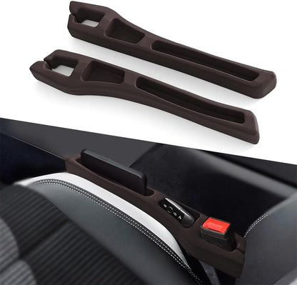 2PCS No Drop Seat Guard, Car Seat Gap Filler, Multi-Function Car Side Gap Filler for Prevent Items Falling, Universal Auto Blocker Between Seats Auto Organizer Accessories for Most Cars
