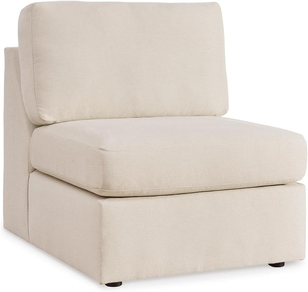 Signature Design by Ashley Modmax Coastal Press-Back Swivel Glider Rocker Recliner with Machine Washable Cover, Hidden Storage Compartments and 2 Bolster Pillows, Beige - Colors B