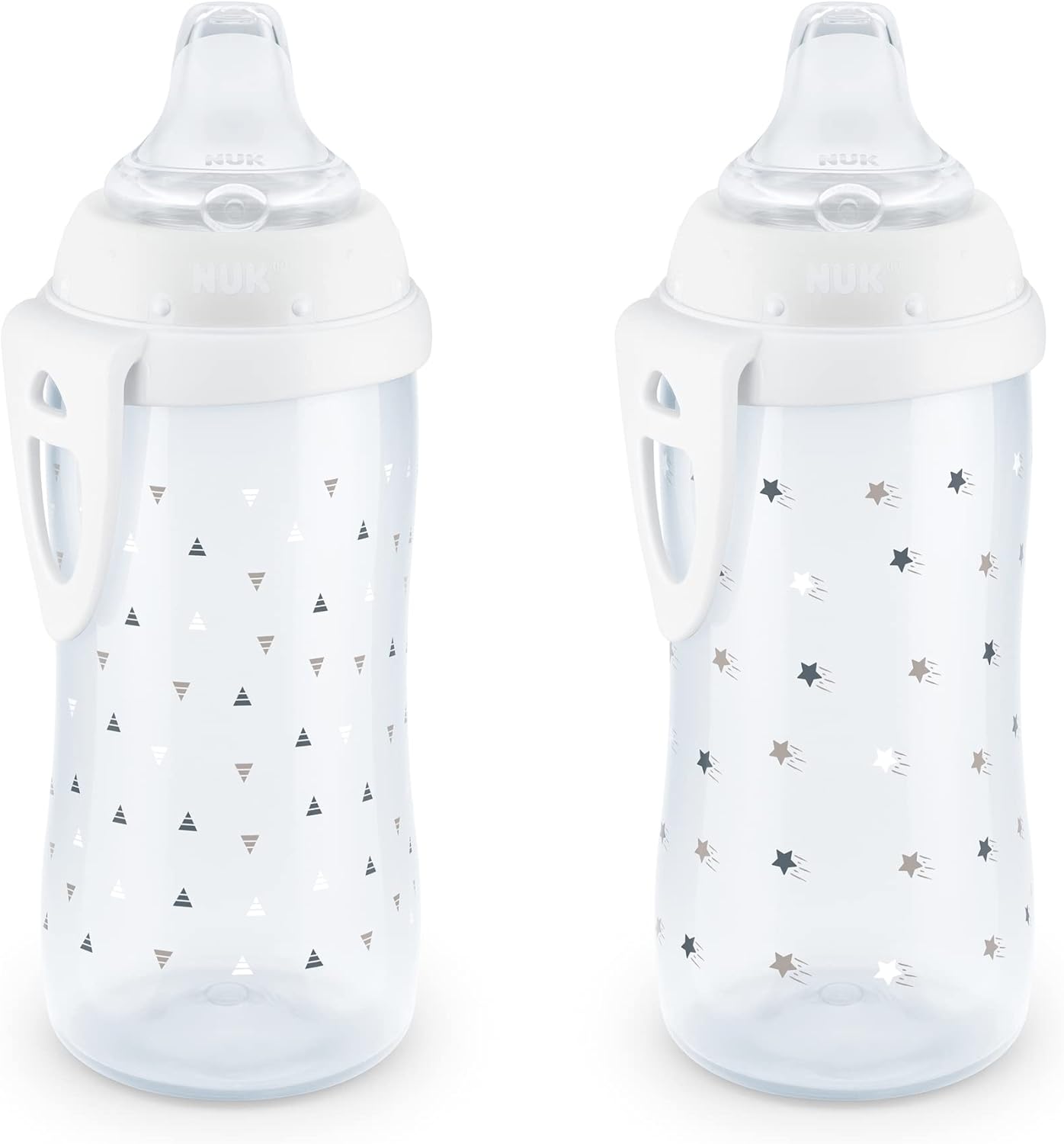 NUK Active Spill Proof Sippy Cup, 10 oz, 2 Pack, 8+ Months, Pink – BPA Free, Spill Proof Sippy Cup