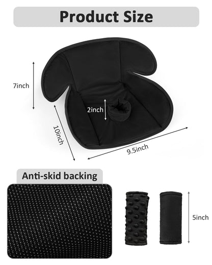 Baby Piddle Pad Car Seat Liner, Potty Training Seat Protector, Waterproof Soft Potty Training Cover for Carseat, Stroller, Highchair, Toilet Training for Infant Newborn, Anti-Slip Backing, Black