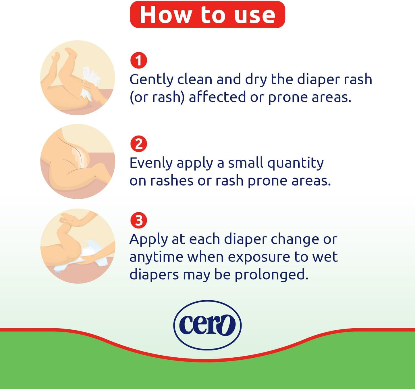 Crema Cero Diaper Rash Cream for Baby with Zinc Oxide and Calendula – High-Strength Diaper Cream for Quick Relief and Protection – Hydrating and Soothing Baby Balm – Calendula 8.5 oz
