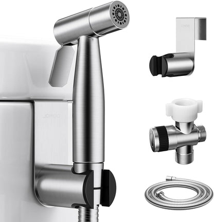 JOMOO Bidet Sprayer for Toilet, 304 Stainless Steel Handheld Bidet Sprayer for Toilet with 47" Bidet Hose, Adjustable Water Pressure Jet Spray for Toilet & Shattaf for Personal Hygiene, Cloth Diaper