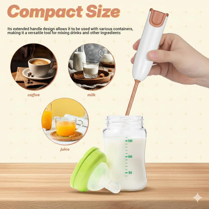 MAGICLULU Handheld Electric Baby Formula Mixer with 2 Stirring Sticks, Portable Small Drink Milk Powder Mixer for Bottle Protein Powder Coffee Travel Office Home Stirrer Supply