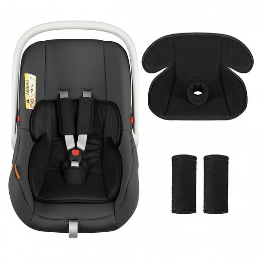 Baby Piddle Pad Car Seat Liner, Potty Training Seat Protector, Waterproof Soft Potty Training Cover for Carseat, Stroller, Highchair, Toilet Training for Infant Newborn, Anti-Slip Backing, Black