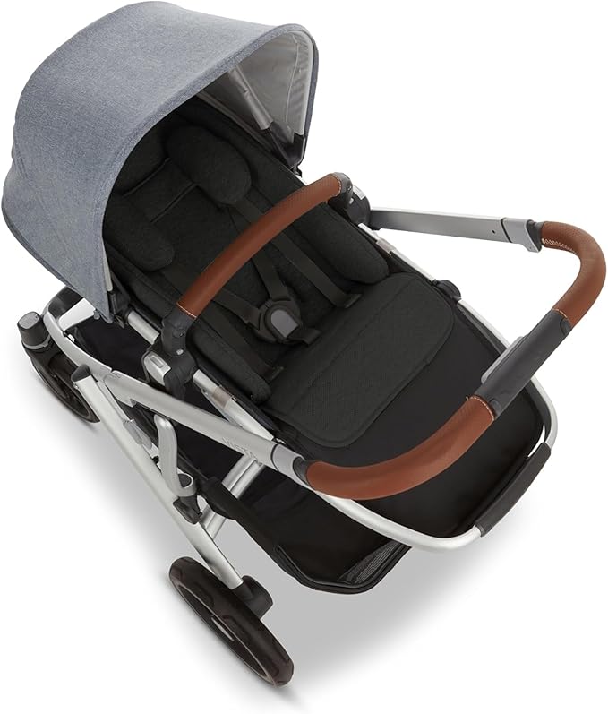 UNIQUIFY Insert Liner Seat Compatible with Uppababy Vista, Vista V2, Cruz, Cruz V2, RUMBLESEAT V2 and RUMBLESEAT V2+ (Black)