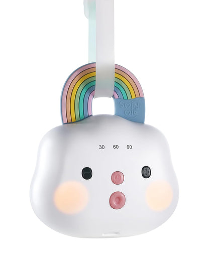 Baby Sound Machine Portable White Noise Machine with 14 Soothing Sounds Rechargeable White Noise Sound Machine with 3 Timer Setting and Night Light