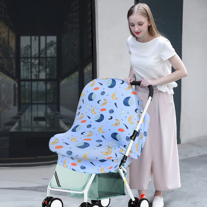 Yoofoss Nursing Cover Breastfeeding Scarf - Baby Car Seat Covers, Infant Stroller Cover, Carseat Canopy for Girls and Boys