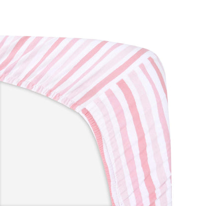 Bassinet Sheets Fit for Simmons Kids By The Bed City Sleeper Bassinet(Twins), Moses Basket and Hospital Bassinet, 100% Cotton, 2 Pack, Gray and White Print - Colors B