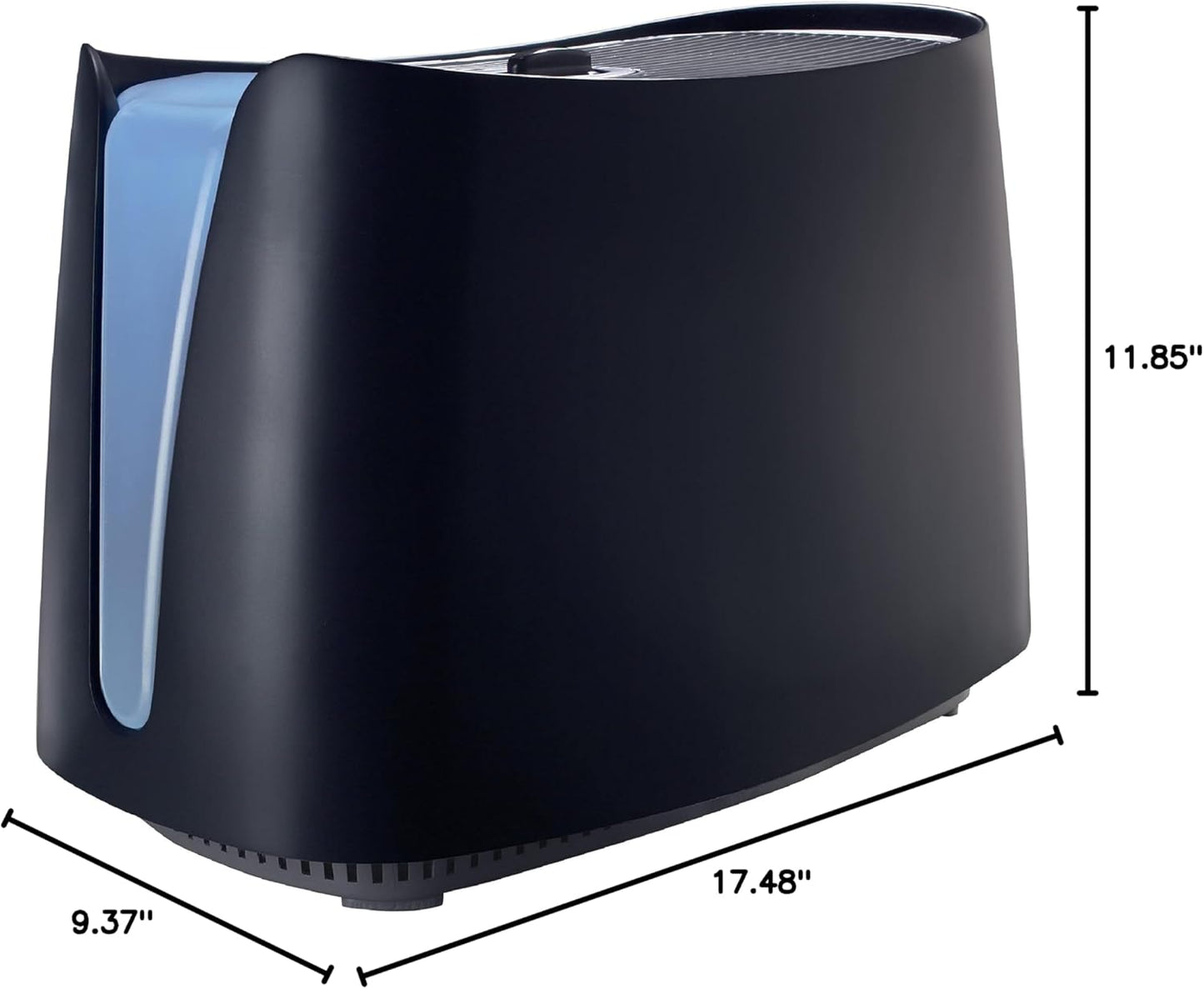 Honeywell Cool Moisture Humidifier For Bedroom, Medium Rooms, 1.1 Gallon, Invisible Moisture Humidifier for Baby, Kids, Quiet, Easy to Clean, UV Technology, Black, HCM350B