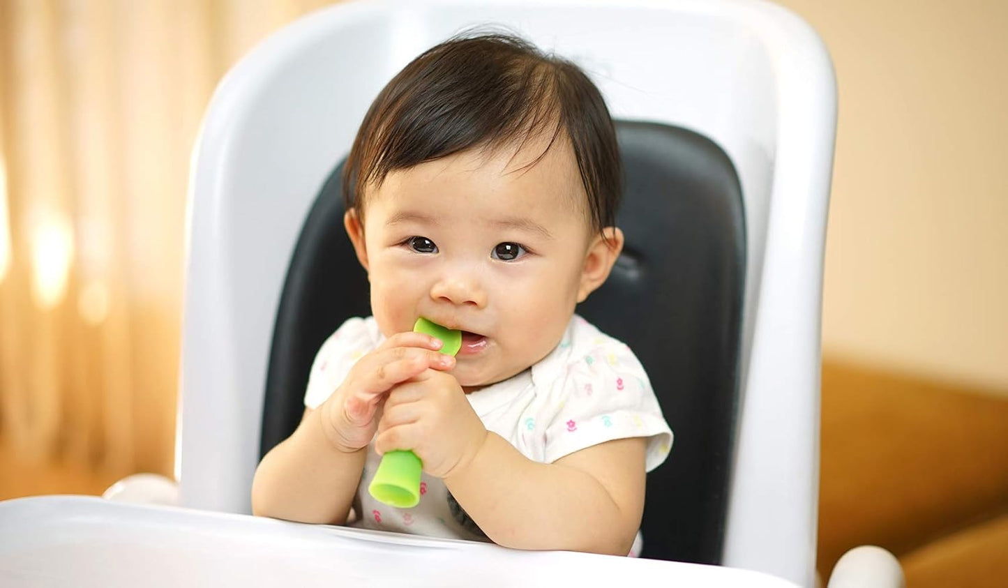 Olababy Baby Led Weaning Advanced Feeding Set – Silicone Training Spoon & Suction Bowl with Lid, BPA Free Self-Feeding Set for Babies 6+ Months (2 Piece)