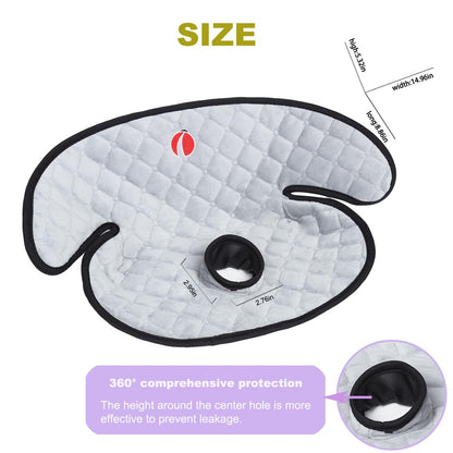 Baby Piddle Pad Car Seat Liner,Potty Training car seat Protector with Waterproof Liner for Child Safety Car Seat Stroller and Dinner Chair,Machine Wash and Dry (Plus-Grey)