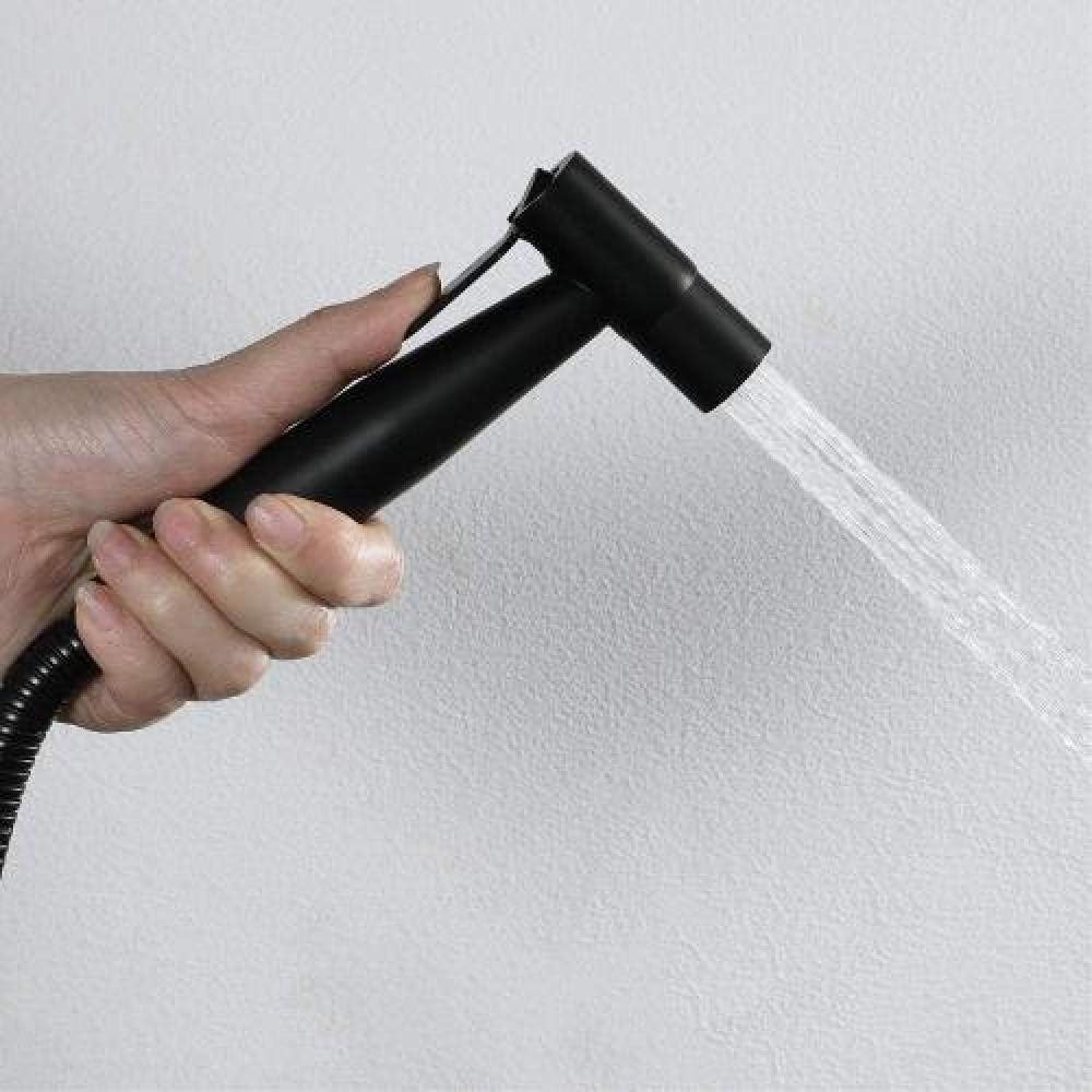 Toilet Handheld Showers Muslim Cloth Diaper Sprayer Compatible with Rear Washing - Women's Wash Faucet Set Black Women's Wash Copper Spray Gun Toilet Flusher Wall Mounted