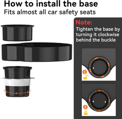 [2 Packs] Kids Car Seat Tray, Travel Tray with Cup Holder for Toddler Baby, Kids Car Seat Food Snack Organizer for Road Trip, Stroller snack tray travel must haves - Black