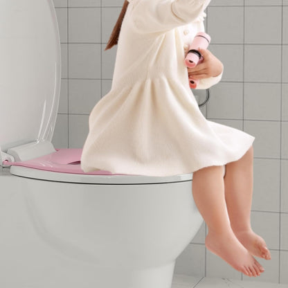 Toilet Seat Round,Toilet Seat with Toddler Seat Built in, Potty Training Toilet Seat Round Fits Both Adult and Child, with Soft Close,Easy Install and Clean - White, Round