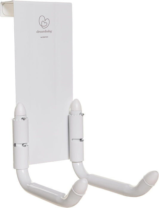 Dreambaby StrollAway Over The Door Baby Stroller Hanger – Heavy Duty Metal Hook Organizer with 50lb Load Capacity