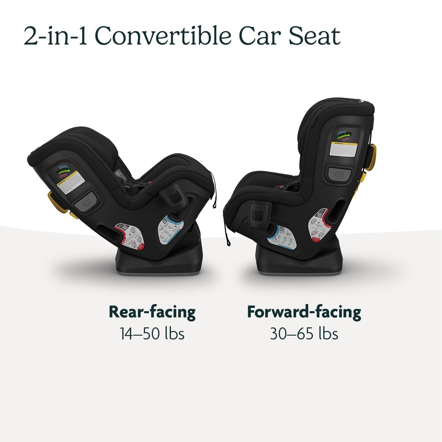UPPAbaby Rove Convertible Car Seat - 2-in-1 Rear + Forward Facing - Quick + Secure 3-Step Install - Intuitive Safety Technology + Comfort Features - Cup Holder Included - Kavneer (Almond Mélange)