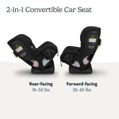 UPPAbaby Rove Convertible Car Seat - 2-in-1 Rear + Forward Facing - Quick + Secure 3-Step Install - Intuitive Safety Technology + Comfort Features - Cup Holder Included - Kavneer (Almond Mélange)