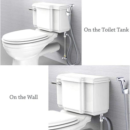 LikeHome Bidet Sprayer for Toilet - Cloth Diaper Sprayer Shattaf Handheld Bidet Rinse Spray Head - White (Without T-Adapter)