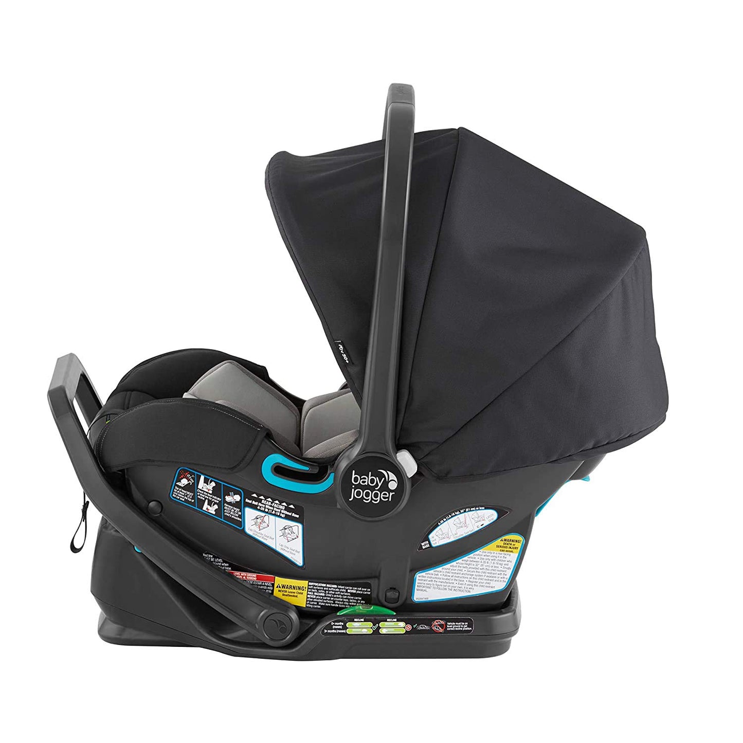 Baby Jogger® City GO 2 Infant Car Seat, Lunar Black – Lightweight Rear-Facing Infant Car Seat, Travel System Compatible, Taxi-Safe