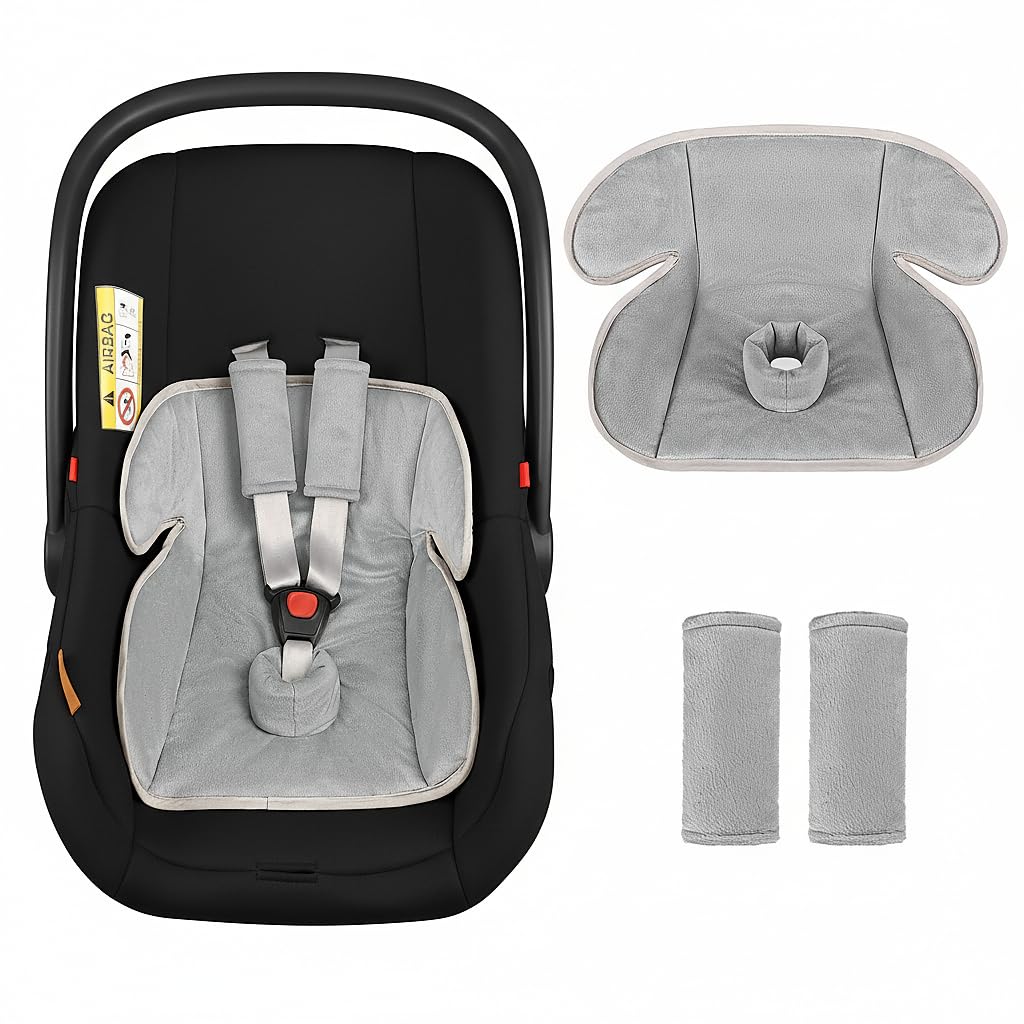 Baby Piddle Pad Car Seat Liner, Potty Training Seat Protector, Waterproof Soft Potty Training Cover for Carseat, Stroller, Highchair, Toilet Training for Infant Newborn, Anti-Slip Backing, Black