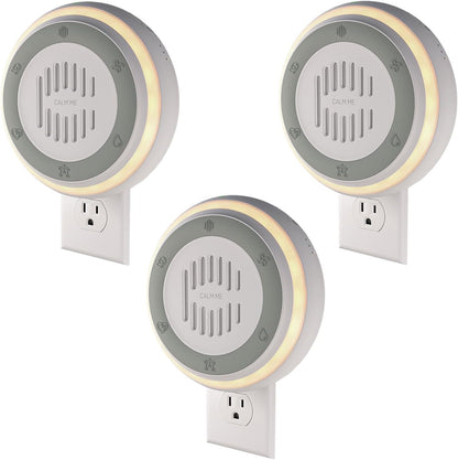 Wall Plug in White Noise Sound Machine for Office Privacy & Noise Canceling, White Noise Machine for Sleeping Adults & Baby, Therapy Noise Blocker with 20 Soothing Sounds & Nightlight by Calm Me.