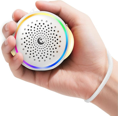 White Noise Sound Machine for Baby Sleep, 27 Soothing Sounds, Brown Noise, 24H Battery, 3 Warm Night Light Modes, 11 Color Lamp, Timer, Memory Function, Portable for Travel