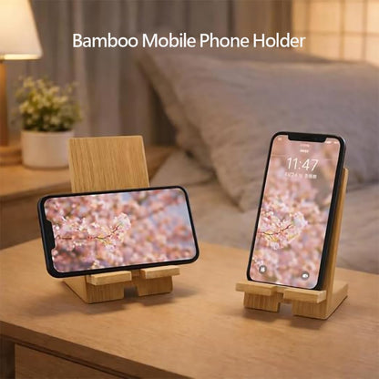 Bamboo Ultrasonic Mini Humidifier, 400ml Quiet Desktop Humidifier with Dual LED Night Light, USB-C Powered, Auto Shut-Off, Portable Small Room Air Moisturizer for Bedroom, Desk, Office & Travel