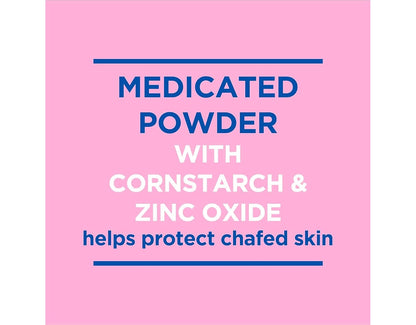 Caldesene Medicated Protecting Body Powder with Zinc Oxide and Cornstarch, Talc-Free Baby Powder Soothes & Protects, 5 Oz.