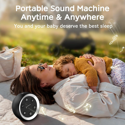 Continuous Sound Machine Battery Small White Noise Machine for Baby Kids Adult with 32 Soothing Sounds 32 Volume Levels Sleep Brown Noise Machine for Travel Office Privacy with 4 Timer & Memory