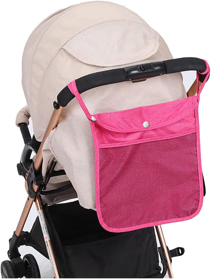 Baby Stroller Organizer,Black,Umbrella stroller organizer,Extra pockets to store snacks/wipes items,Holds water bottles, toddler sweat shirt etc (Black)