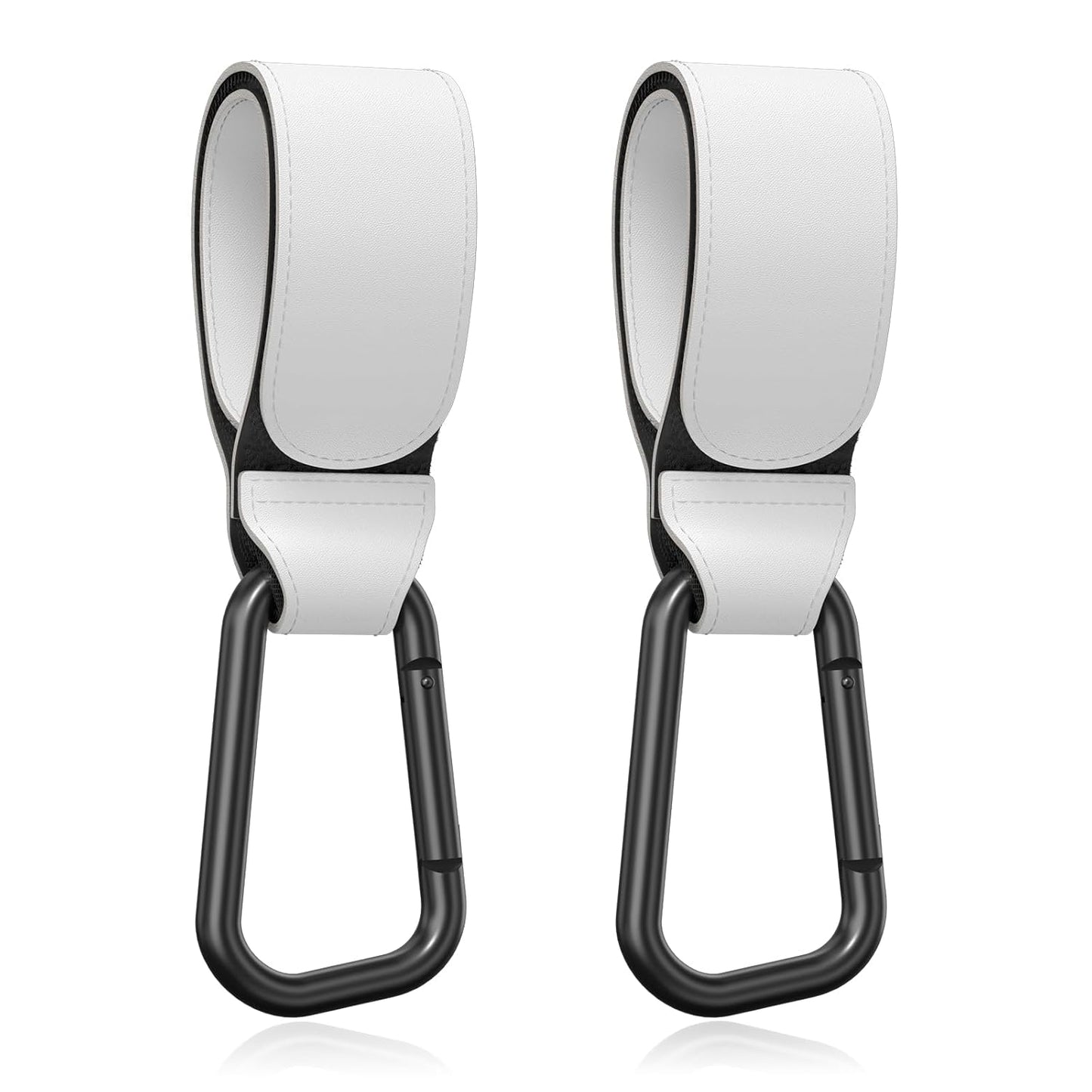 Baby Stroller Hooks for Hanging Bags, Universal Stroller Clips Accessories, Mommy Hook for Diaper Bag, Shopping Cart, Purse, Backpack - 2 Pack, Abstract Leaf