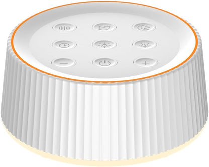 Noise Machine, White Noise Sound Machine for Baby & Adults, 26 Soothing Sounds, 8 Night Light Colors, Tap Control, 6 Timer Settings, Auto-Off & Memory, 4-7-8 Breathing, Sleep Soother for Home