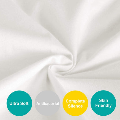 Bassinet Sheets Fit for Simmons Kids By The Bed City Sleeper Bassinet(Twins), Moses Basket and Hospital Bassinet, 100% Cotton, 2 Pack, Gray and White Print - Colors B
