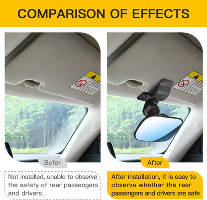 Baby Car Mirror, Car Seat Mirror For Baby Rear Facing, 360° Rotation For Viewing Rear Passengers, Suitable For Most Cars, SUVs, Trucks, Etc