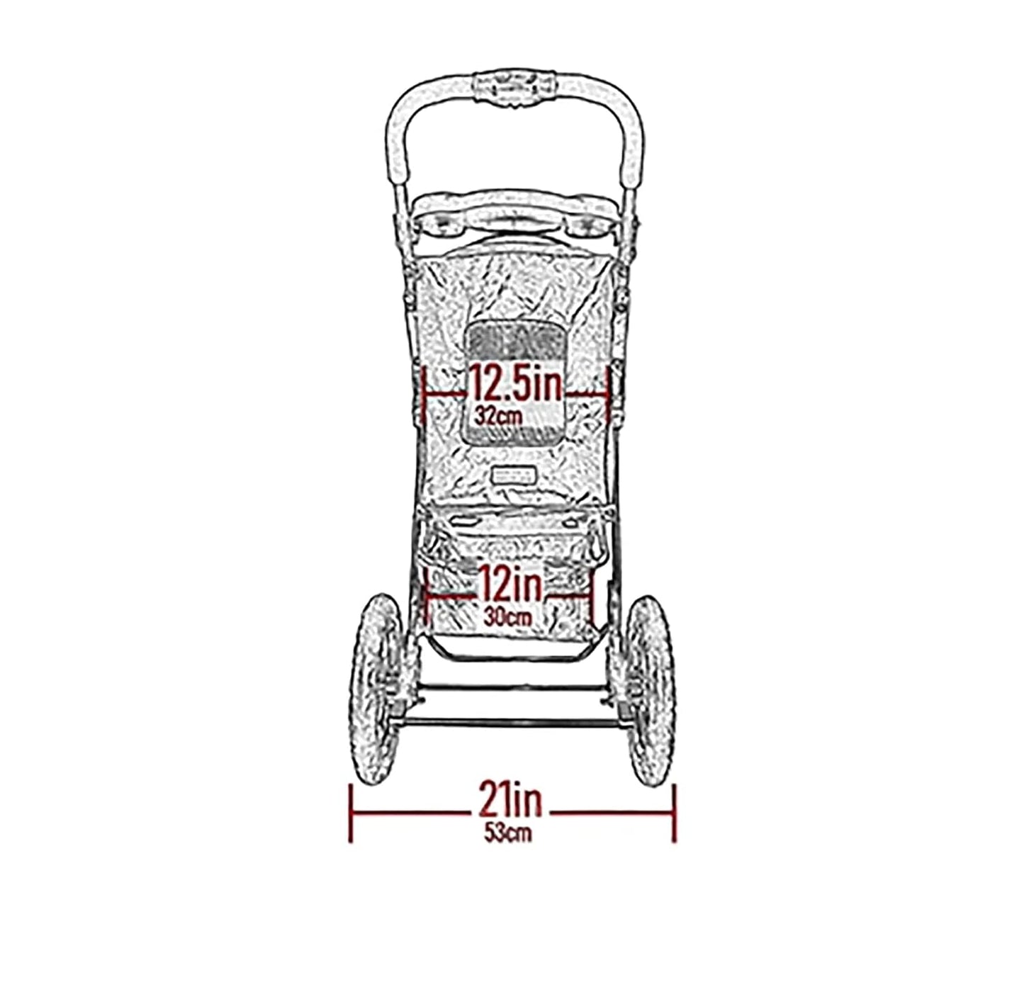 Pet Gear No-Zip Jogger Pet Stroller for Cats/Dogs, Zipperless Entry, Airless Tires, Easy One-Hand Fold, Cup Holder + Storage Basket, Salt- Extra Large