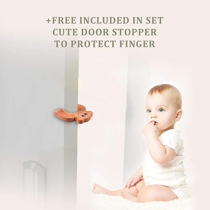 Baby Proofing Edge and Corner Guards, (16.4ft Edge + 4 Corners) Safety Furniture Bumper, Baby Corner Protector for Fireplace, Table, Stair, Cabinet, 3M Adhesive, Cofffe