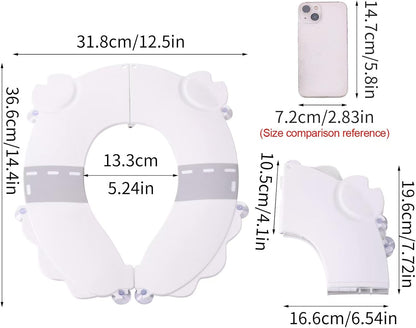 Portable Potty Training Seatï Upgraded Non-Slip-Anti pinch buttocks, No need to disassemble and install every time, saving a lot of time for Toddlers & Kids, Suitable for multi shaped toilets (Pink)