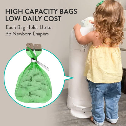 Prince Lionheart My Twist’R Diaper Pail with Refill Bags Included - Hands Free Patented Design Completely Eliminates Odors - Easy to Use, Customize to Match Nursery