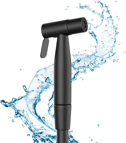 Generic Handheld Bidet Sprayer for Toilet, Hand held Stainless Steel Toilet Bidet Sprayer Kit, Hose with Anti-Leak Hose&High Pressure, for Personal Hygiene, Toilet Clean, Baby Diaper Cloth (Black)