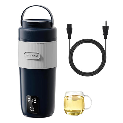 Portable Baby Bottle Warmer, Travel-Friendly with Detachable Battery Base, Type-C Fast Charge, 316 Stainless Steel, Touch Control, 8H Constant Temperature, Child Lock, 95-131°F