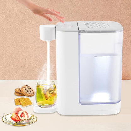 Instant Hot Water Dispenser 3L/102 OzCountertop Water Boiler & Warmer for Tea, Coffee and Baby Formula, Adjustable 5 Temperatures & 2 Water Outputs (White)
