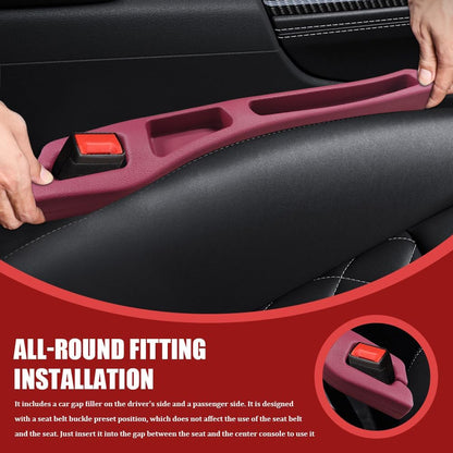 2PCS No Drop Seat Guard, Car Seat Gap Filler, Multi-Function Car Side Gap Filler for Prevent Items Falling, Universal Auto Blocker Between Seats Auto Organizer Accessories for Most Cars