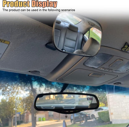 Car Interior Rearview Baby Mirror, Adjustable Wide Angle Windshield Backseat Mirror with Suction Cup, Universal Car Safety Rearview Accessories for Viewing Rear Passengers (HD-155)