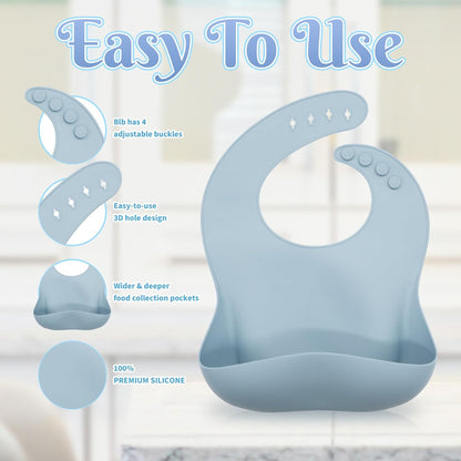 Silicone Baby Feeding Set 21 Pcs, Baby Led Weaning Supplies, Baby Feeding Supplies Set BPA Free, Essentials for Newborn Gift Mixed
