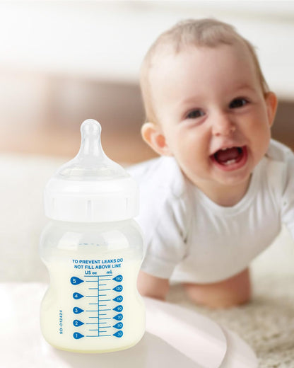 Silicone Nipple for Dr. Brown's Natural Flow Level 1 Wide-Neck Baby Bottle, 0m+, Slow Flow, 6 Count